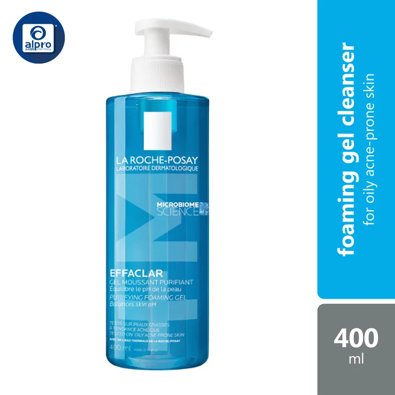 La Roche Posay Effaclar Foaming Gel Cleanser 400ml | For Oily Acne-prone Skin