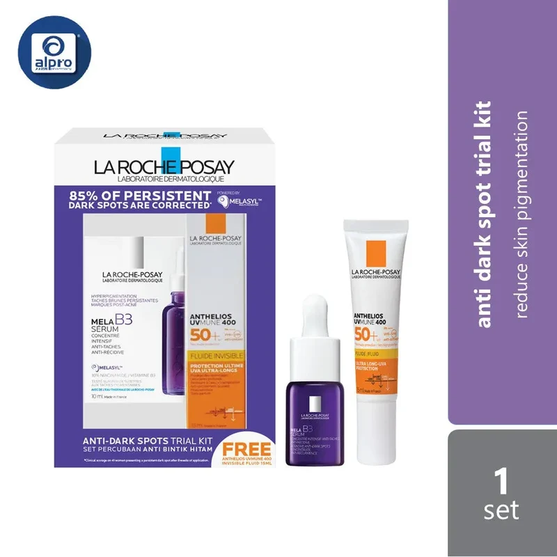 La Roche-Posay Mela B3 Anti-Dark Spot Trial Kit (10ml+15ml) | Reduce Skin Pigmentation