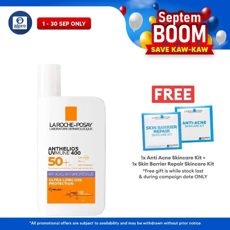 La Roche-Posay Anthelios UVmune 400 Anti-Dark Spots Fluid SPF50+ 50ml | Prevents & Reduce Dark Spots
