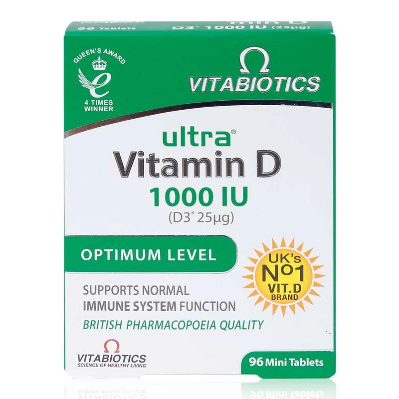 Vitabiotics Ultra-D3 Vitamin D3 1000 Iu Tablets 96'S