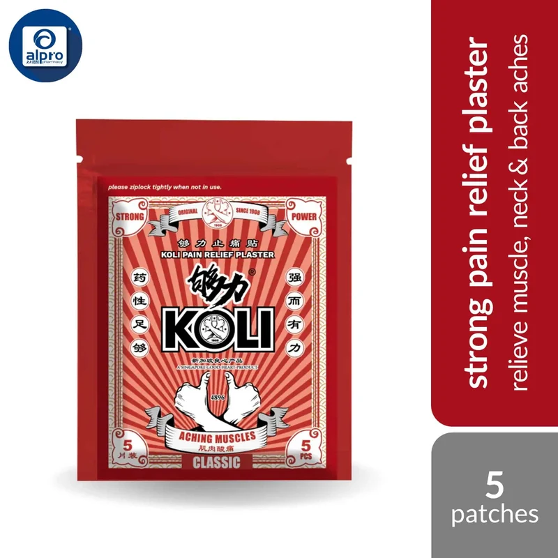 Koli Pain Relief Miracle Plaster (Strong Power/ Good Power/ Super Power/ Intense Power/ Feminine) 5s