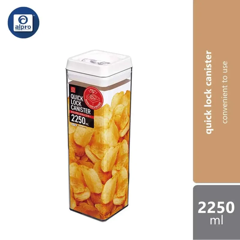 Kokubo Quick Lock Canister 2250ml (Gray) 1s