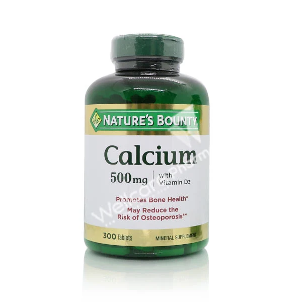 Natures Bounty Calcium 500mg Vit D3 Tablets 300'S