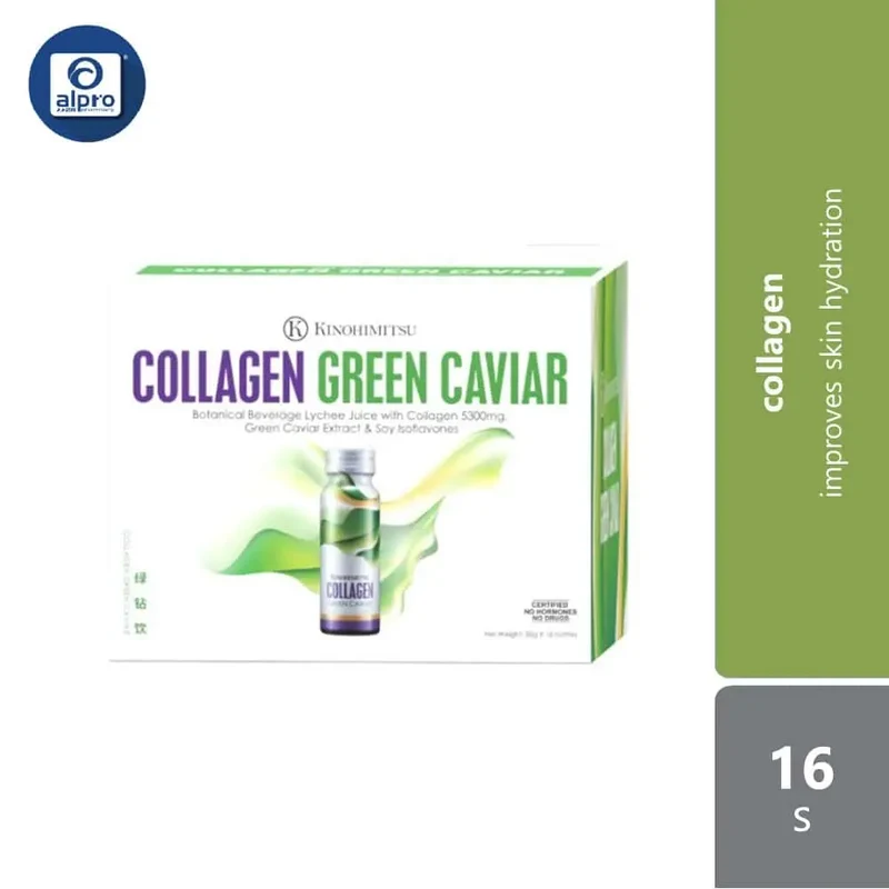 Kinohimitsu Collagen Green Caviar 16s | Improves Skin Hydration