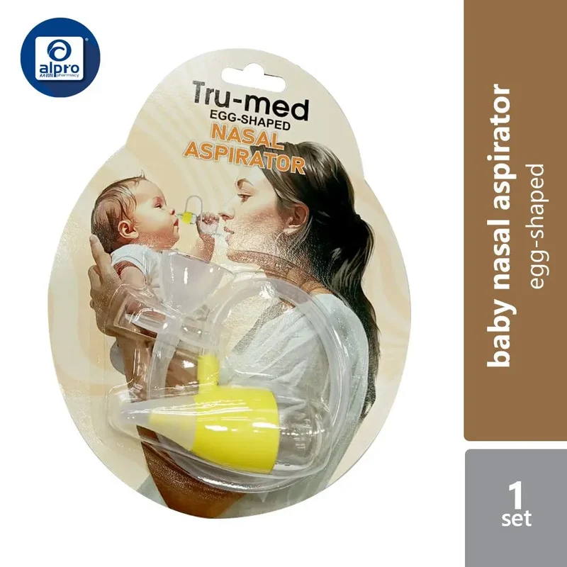 Tru-Med Egg Shaped Nasal Aspirator 1s | Remove Nasal Secretions