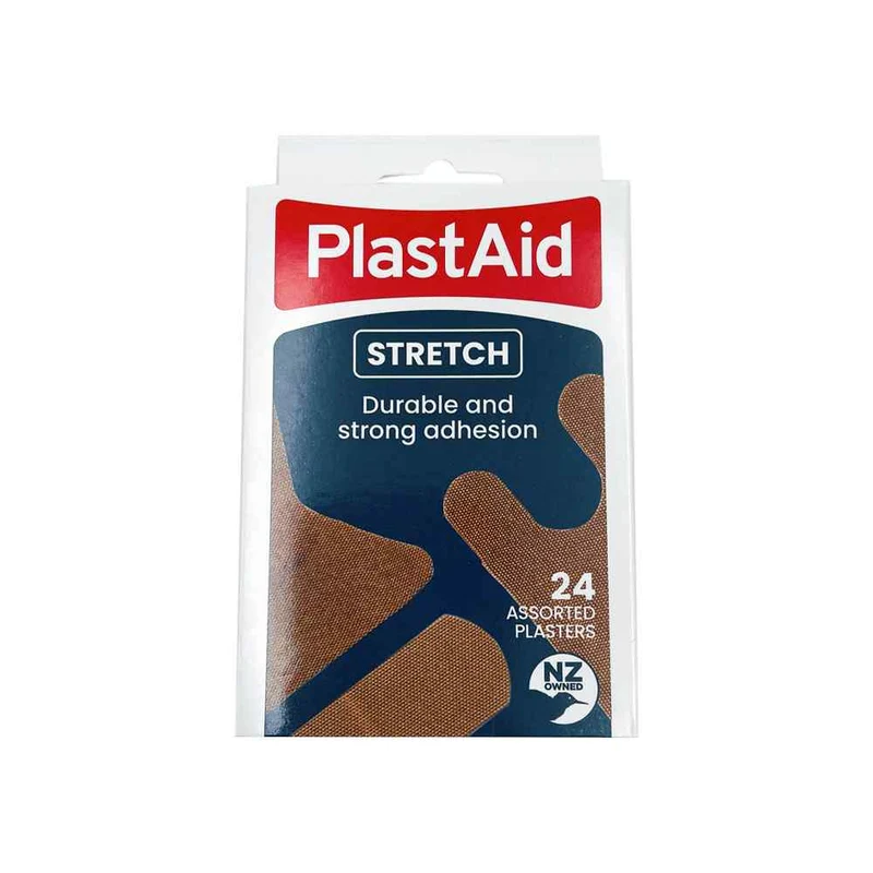 PlastAid Stretch 24 Assorted Plasters