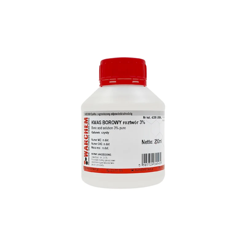 BORSÄURE 3% Lösung - rein 250ml WARCHEM