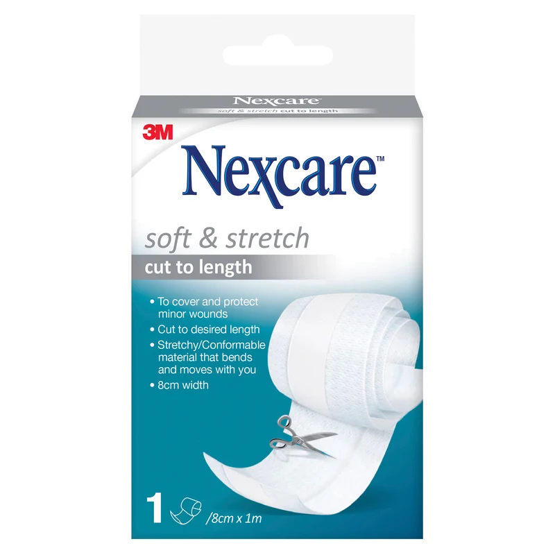 Nexcare Soft & Stretch 8cm x 1M