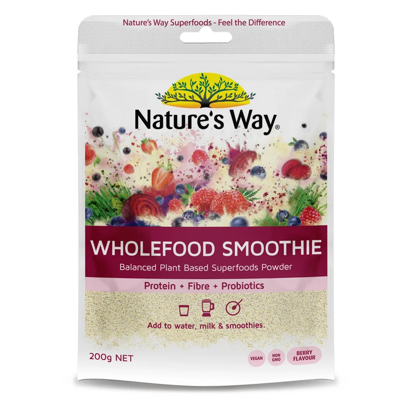 Nature's Way Whole Foods Smoothie Berry 200g