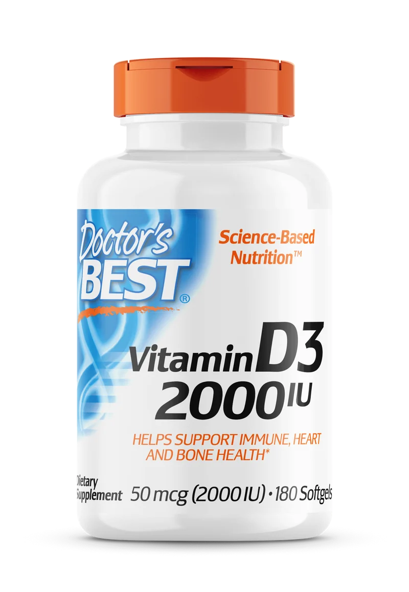 Vitamin D3 2000 IU 50 mcg 180 Kapseln Doctor's Best