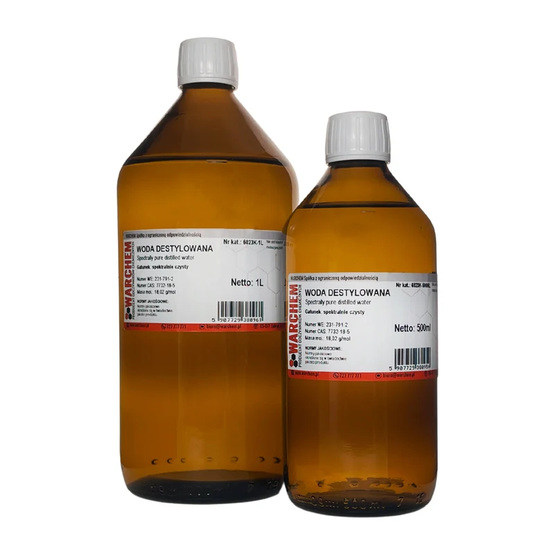 DISTILLIERTES WASSER - spektral rein 500ml WARCHEM