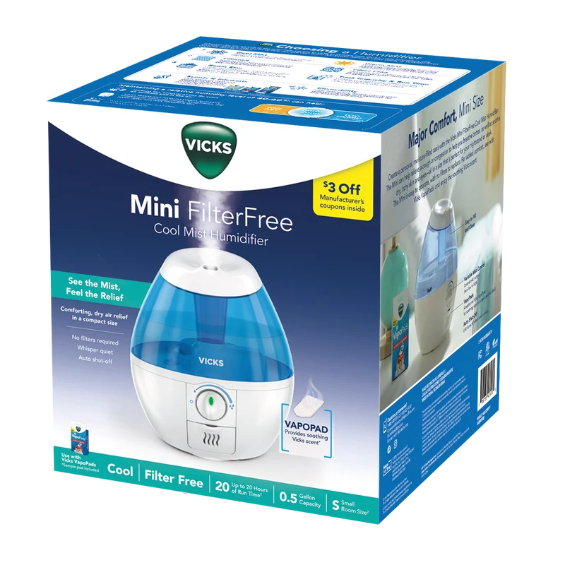 VICKS Mini Filter Free Cool Mist Humidifier