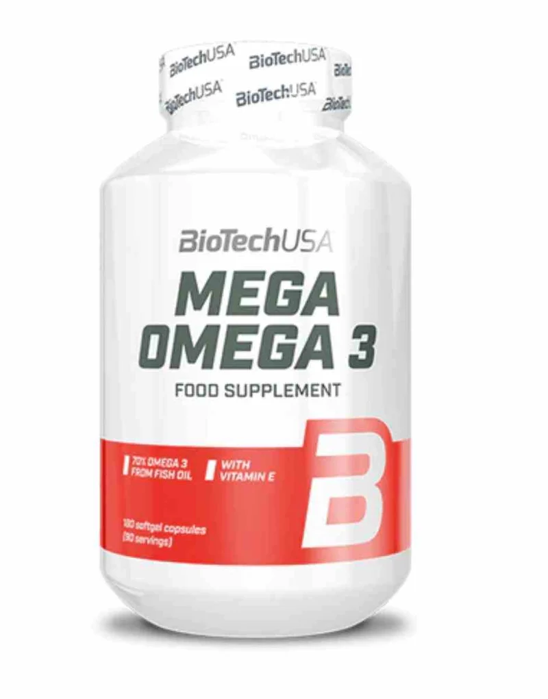 BioTech USA Mega Omega 3 180 Kapseln