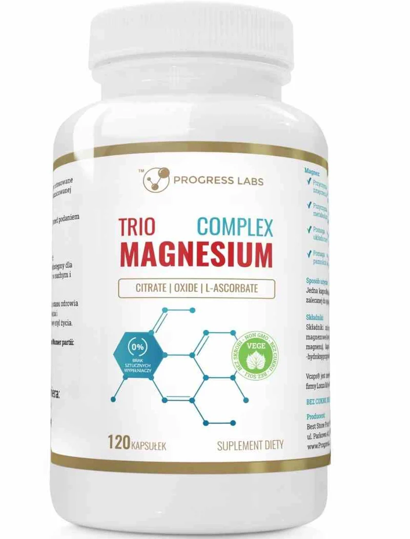 Progress Labs Trio Magnesium-Komplex 120 Kapseln
