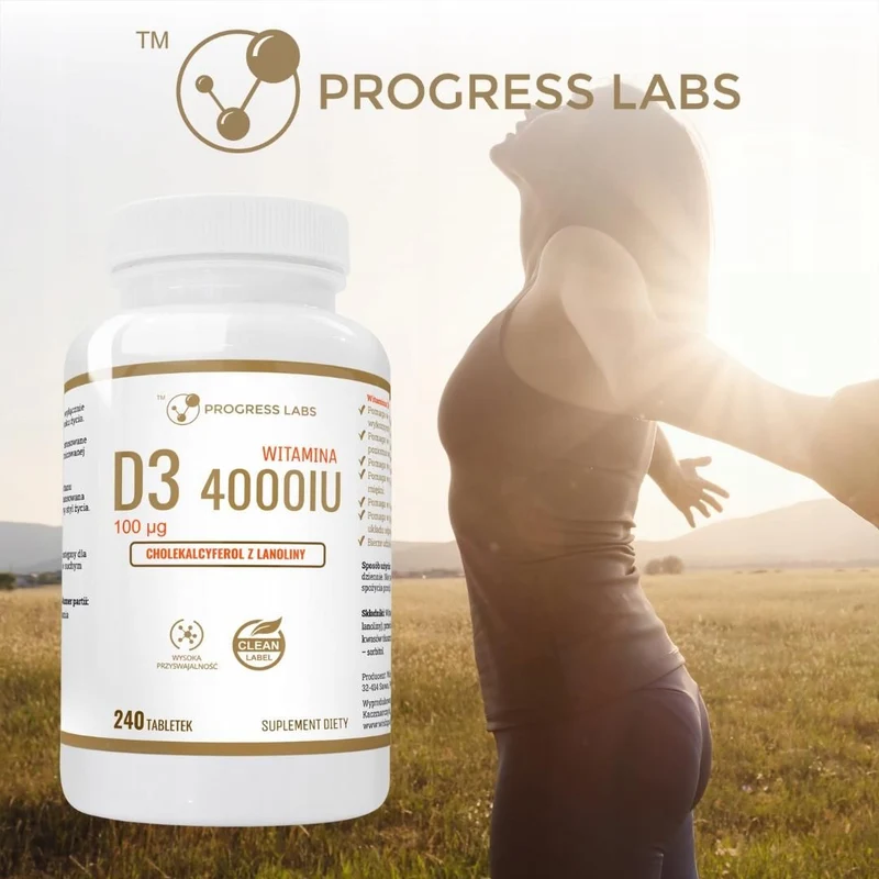 Fortschritt Labs Vitamin D3 4000IU 240 Tabletten