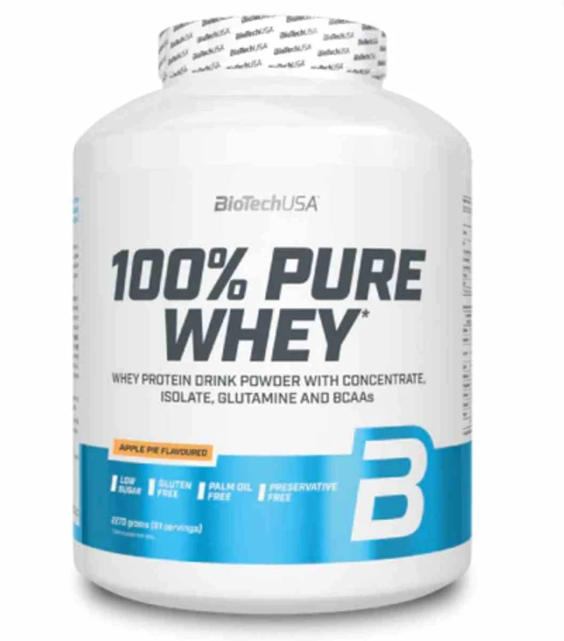 BioTech USA 100% reine Molke 2270g mit Apfelkuchengeschmack