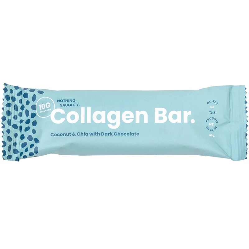 Nothing Naughty Collagen Beauty Bar Coconut & Chia 40g