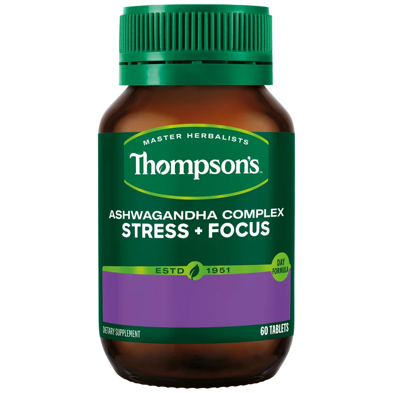 Thompson's Ashwagandha Complex Stress + Focus 60 Tablets