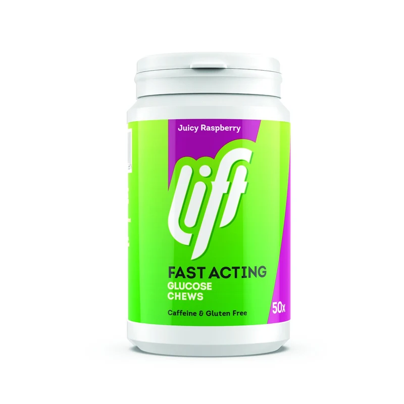 Lift Glucotabs Raspberry 50s Jar