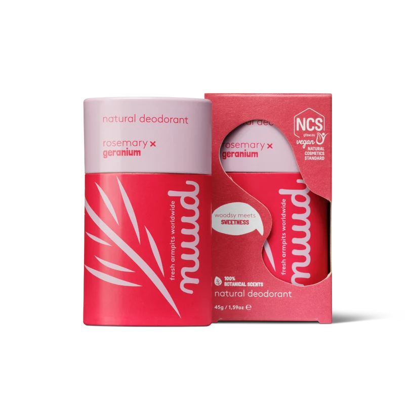 Nuud Rosemary x Geranium Deodorant Stick