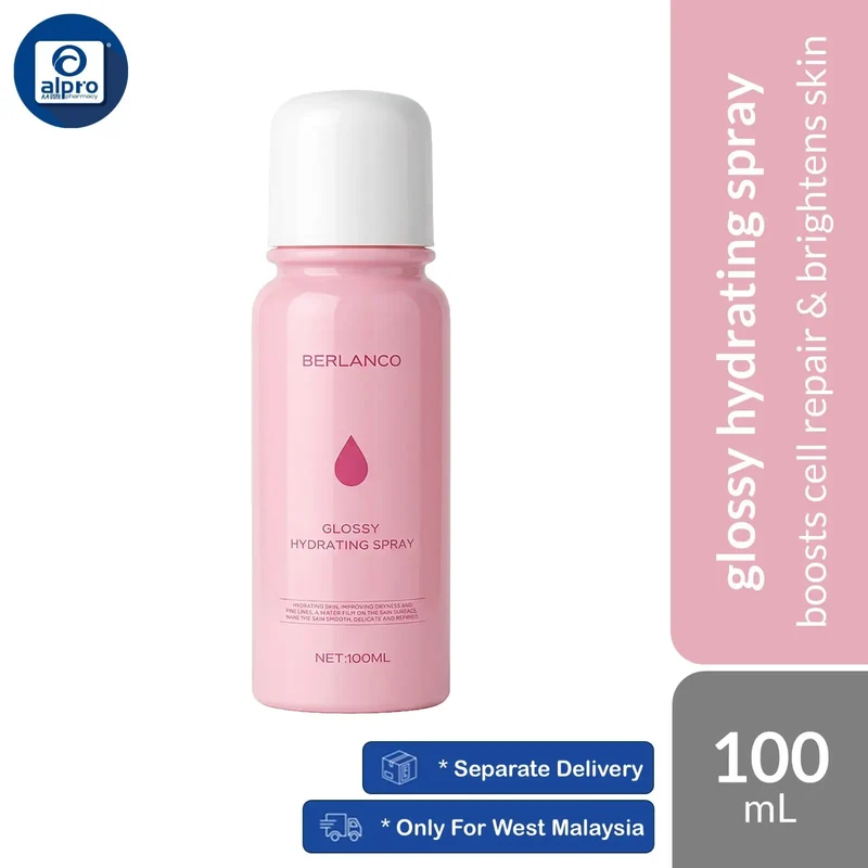 Berlanco Glossy Hydrating Spray 100ml | Fast Absorption Moisturizer