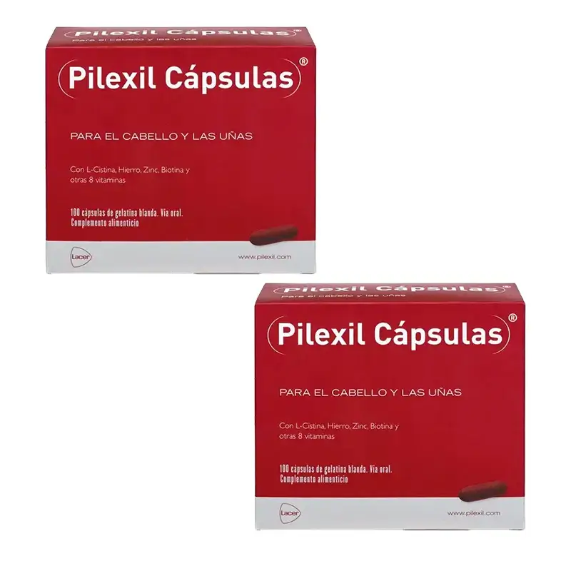 Pilexil Cápsulas para a queda de cabelo, Embalagem 2 x100 cápsulas