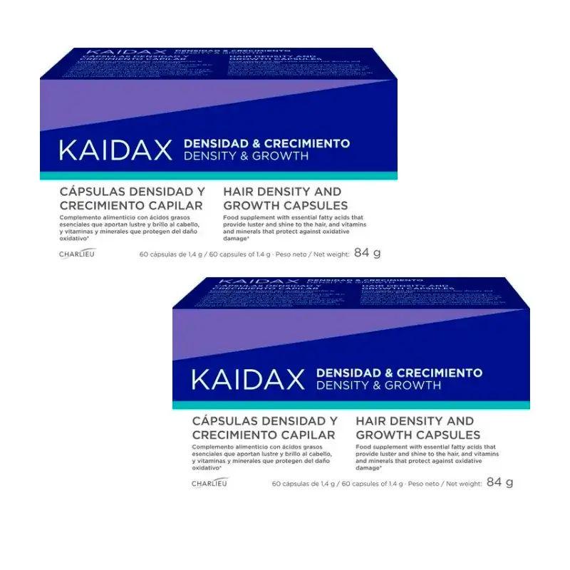 Kaidax Densidade e Crescimento, Embalagem 2 x 60 cápsulas