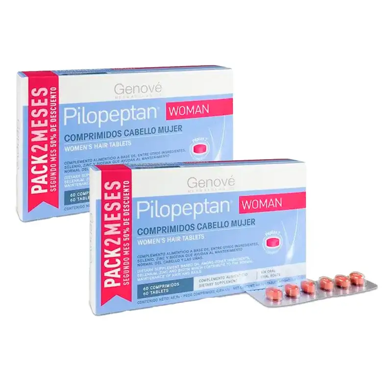 Pilopeptan Woman, Embalagem 2 x 60 comprimidos