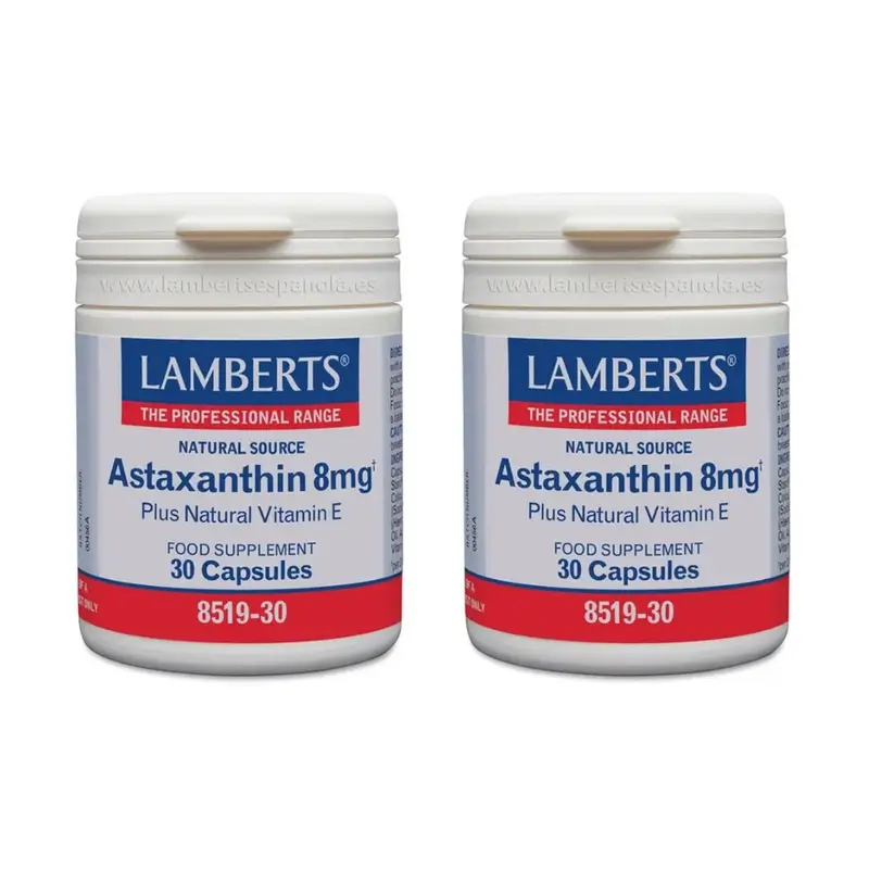 Lamberts Astaxantina com Vitamina E , 2X30 Cápsulas