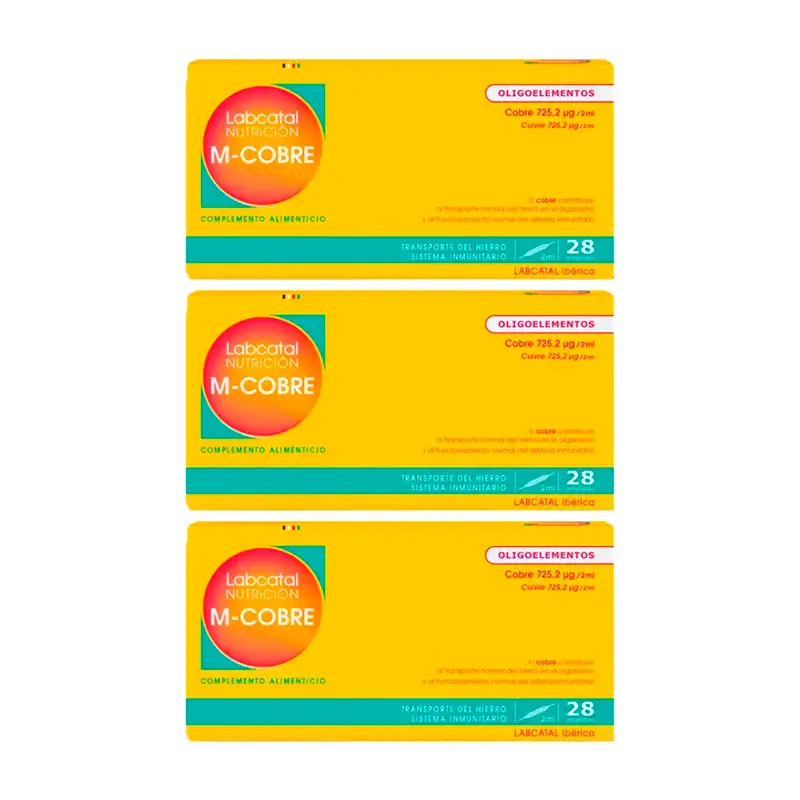 Labcatal Manganês-Cobre, 3X28 Ampolas