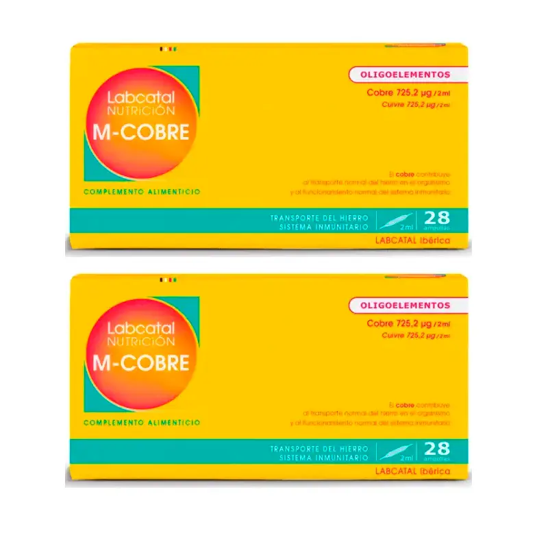 Labcatal Manganês-Cobre, 2X28 Ampolas