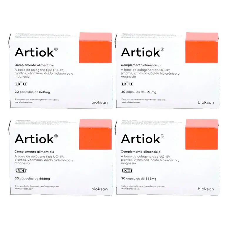 Artiok, embalagem 4 x 30 cápsulas