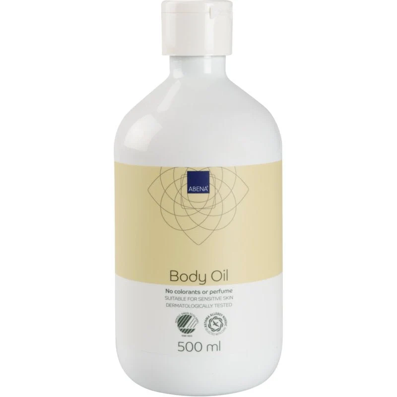 ABENA hudvårdsolja, kroppsolja | Flaska (500 ml)