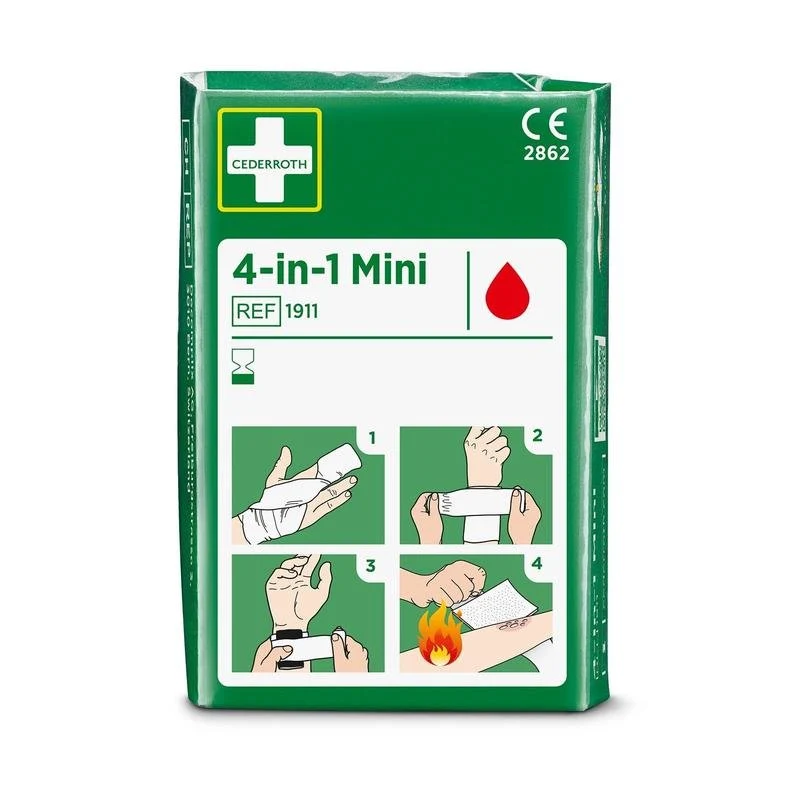 Cederroth 4-i-1 mini Bloodstopper | Pack (1 bit)