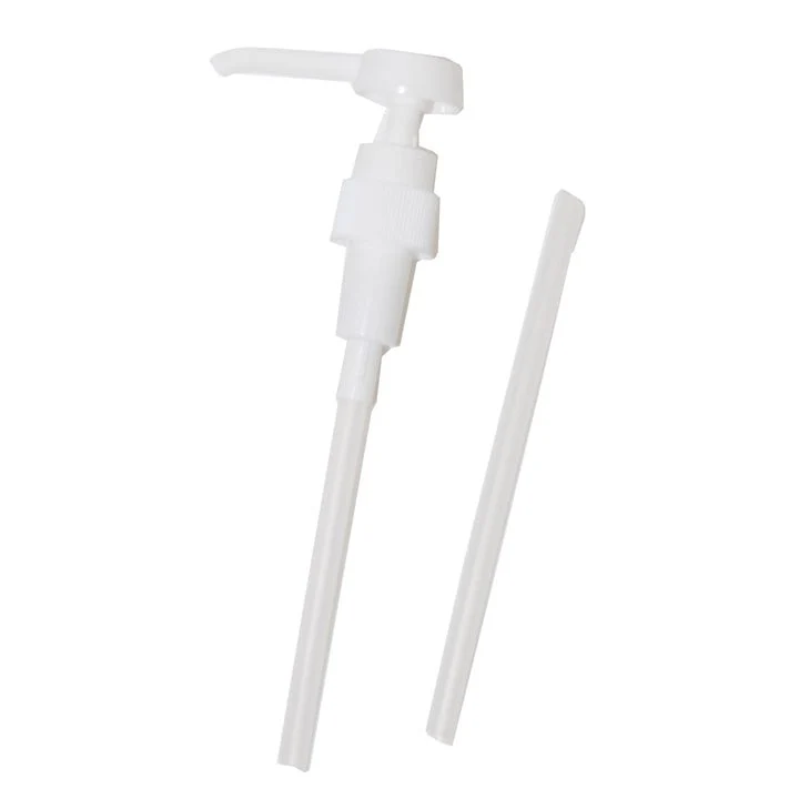 Pump för 1L och 500 ml euronormflaskor n/25, pumpar för mjukvårdsmansflaskor, 2 ml nav, din25, 125mm och 170 mm dykrör | Pack (5 stycken)