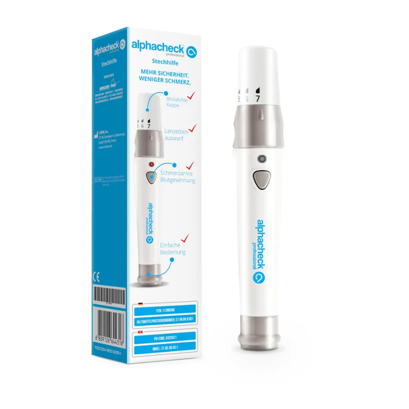 AlphaCheck Professional Stechhilfe | Pack (1 bit)