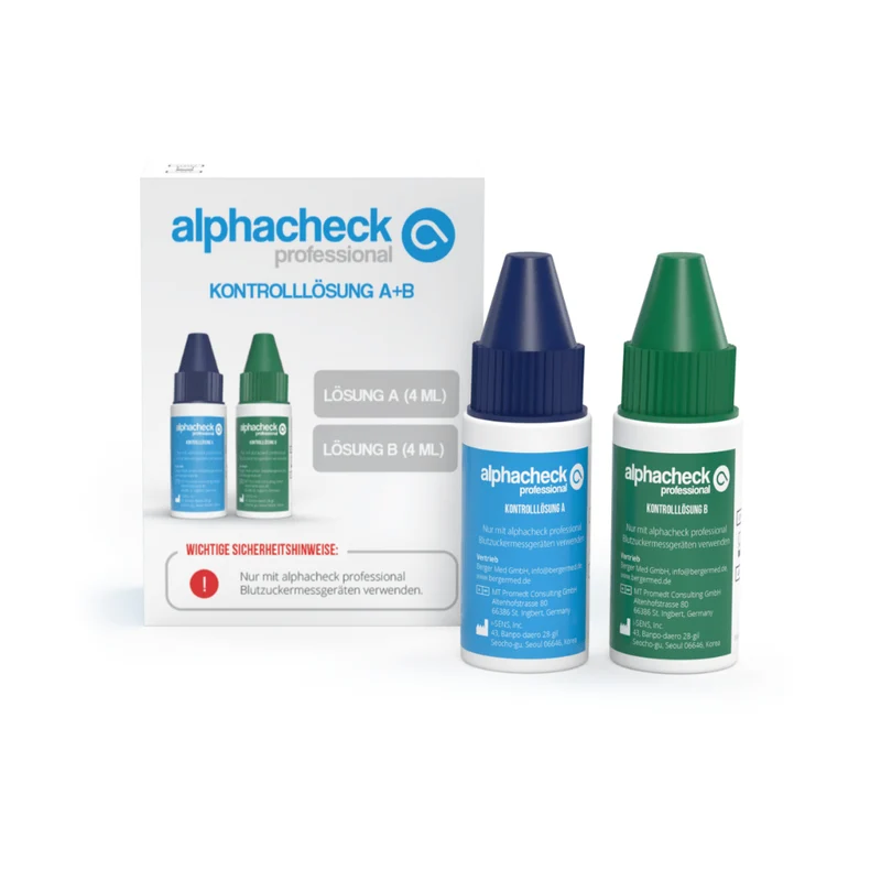 AlphaCheck Professional Control Solution A+ B | Pack (2 flaskor)