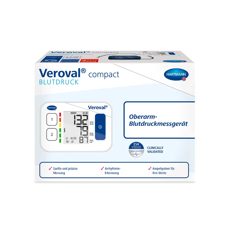 Hartmann Veroval® Compact Upper Arm Blood Pressure Monitor | Pack (1 bit)
