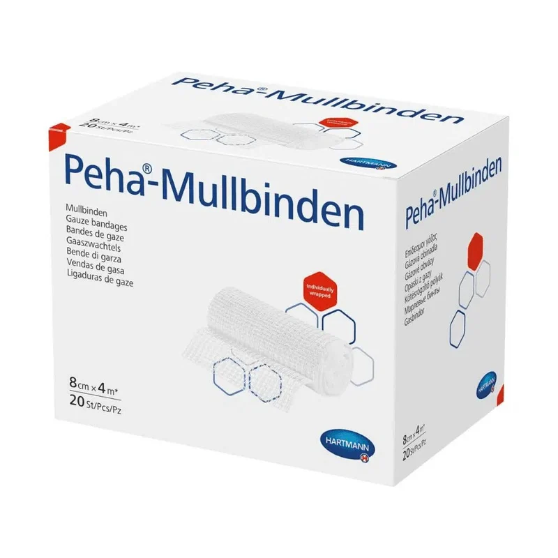 Hartmann Peha® Mullbinden, individuellt packad - 20 stycken