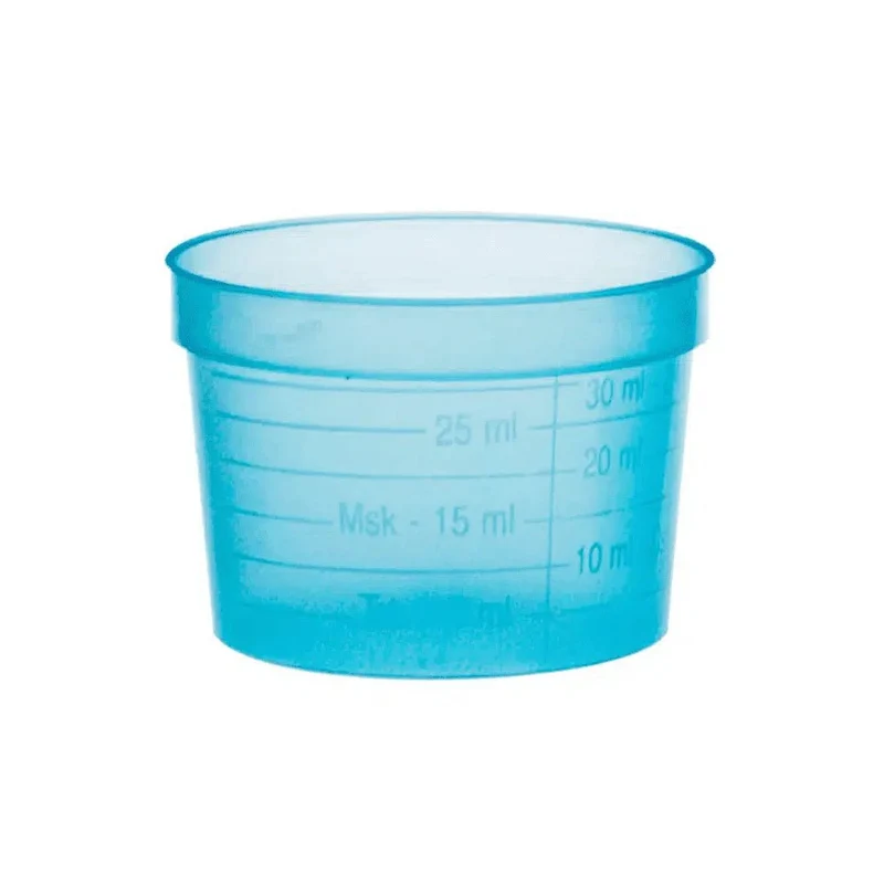 AMPRI PP Medicine Cup 30 ml, examen, olika färger - 2000 stycken