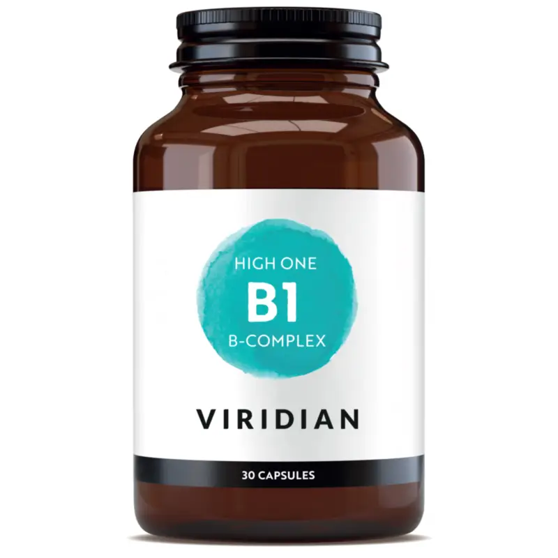 Viridian Complexos B High One B1 B-Complex, 30 cápsulas