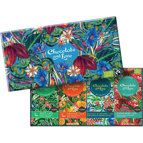 Chocolate and Love Blue Oasis presentask Ekologisk | 320 g