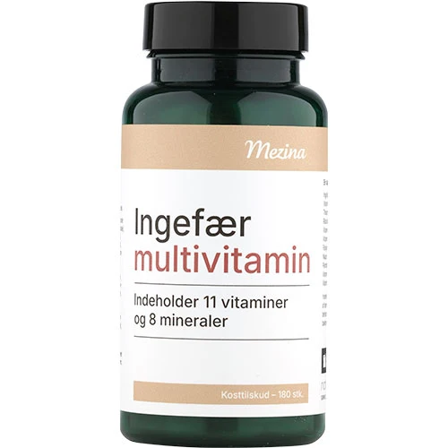 Mezina Ingefær multivitamin | 180 tabletter