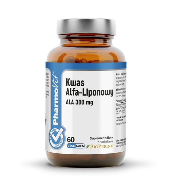 ALFA-LIPONENSÄURE ALA (300 mg) GLUTENFREI 60 KAPSELN - PHARMOVIT (CLEAN LABEL)