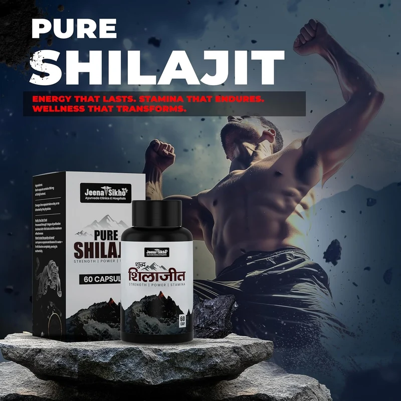 Pure Shilajit Capsules for Strength | Ayurvedic Power, Stamina Builder