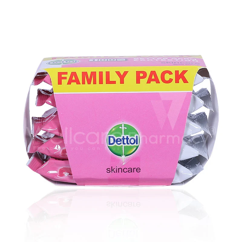 Dettol Anti Bacterial Skin Care Wipes Family Pack 10x5'S