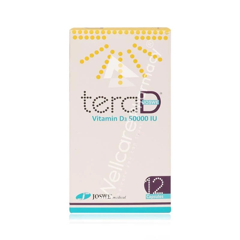 Terad Vitamin D3 50000iu Capsules 12'S