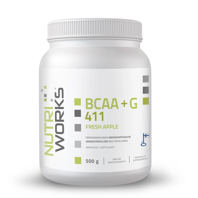 BCAA211 + G, grönt äpple, 500g