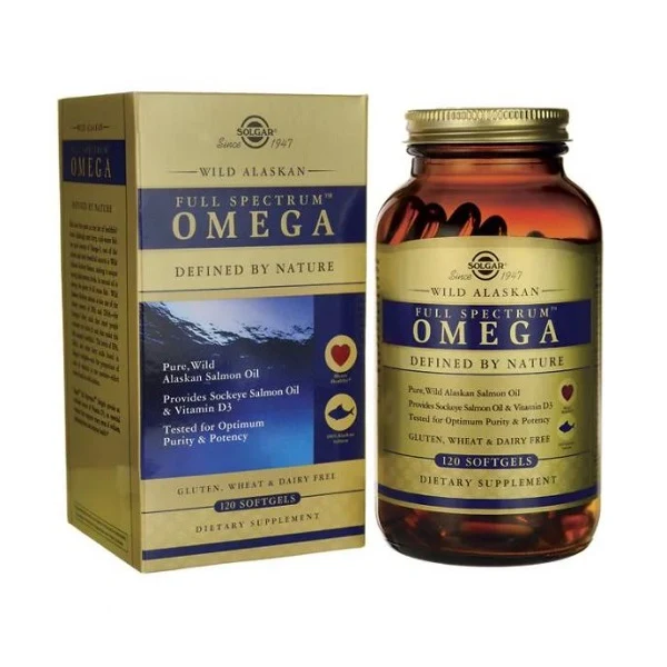 Solgar Wild Alaskan Full Spectrum Omega Softgels 120'S