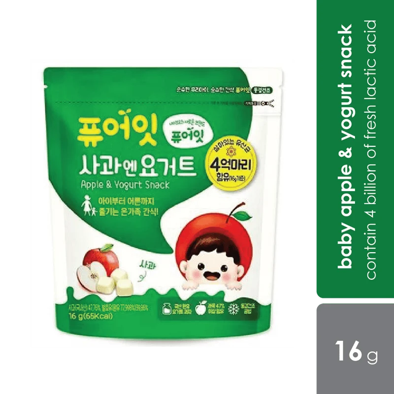 PURE-EAT Yogurt Cube Snack 16g (Apple/ Blueberry/ Mango/ Strawberry Flavours)